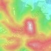 Mappa topografica Grand Coraire et Coste Faviere, altitudine, rilievo
