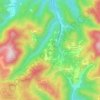 Mappa topografica Valdarena, altitudine, rilievo