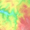 Mappa topografica Le Pont Evra, altitudine, rilievo