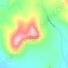 Mappa topografica Saddleback Mountain, altitudine, rilievo