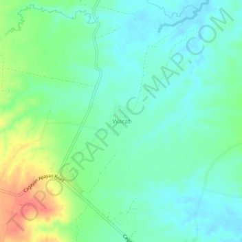 Mappa topografica Warat, altitudine, rilievo