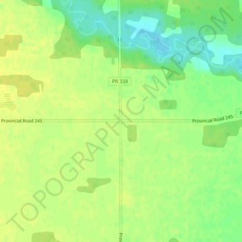 Mappa topografica Stephenfield, altitudine, rilievo
