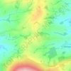 Mappa topografica Bromdon, altitudine, rilievo