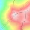 Mappa topografica Cerro Las Tórtolas, altitudine, rilievo