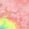 Mappa topografica Province of Caylloma, altitudine, rilievo
