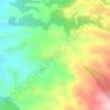 Mappa topografica Cotargheta, altitudine, rilievo