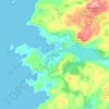 Mappa topografica Scourie, altitudine, rilievo
