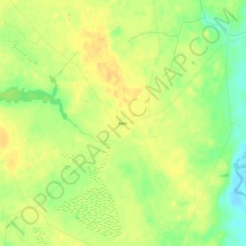 Mappa topografica Kerr, altitudine, rilievo