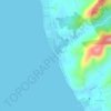 Mappa topografica Khlong Khong Beach, altitudine, rilievo