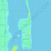 Mappa topografica Palm Beach Isles, altitudine, rilievo