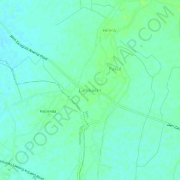 Mappa topografica Lambakin, altitudine, rilievo