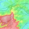 Mappa topografica Piedmont, altitudine, rilievo