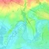 Mappa topografica La Roussille, altitudine, rilievo