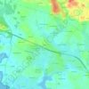 Mappa topografica Ténac, altitudine, rilievo