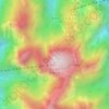 Mappa topografica 华山西峰, altitudine, rilievo