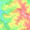 Mappa topografica Sauvagnat, altitudine, rilievo
