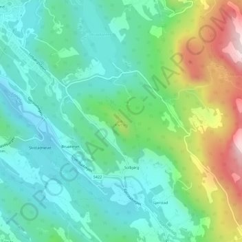 Mappa topografica Kletten, altitudine, rilievo