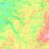 Mappa topografica Chester, altitudine, rilievo