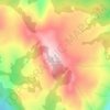 Mappa topografica Kenny Mountain, altitudine, rilievo
