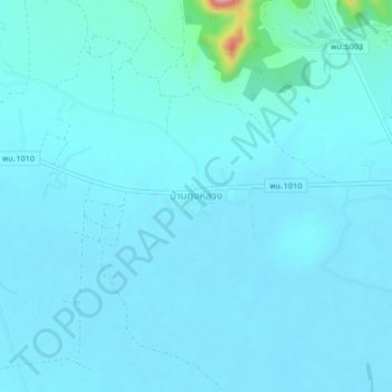Mappa topografica Ban Thung Luang, altitudine, rilievo