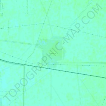 Mappa topografica Kalwan, altitudine, rilievo