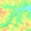 Mappa topografica Glendale, altitudine, rilievo
