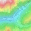 Mappa topografica Bondione, altitudine, rilievo