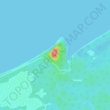 Mappa topografica Taaw Tldáaw, altitudine, rilievo