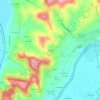 Mappa topografica Seillade, altitudine, rilievo