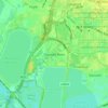 Mappa topografica Stanwell Moor, altitudine, rilievo