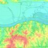 Mappa topografica Boonville, altitudine, rilievo