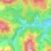 Mappa topografica Saint-Lary, altitudine, rilievo