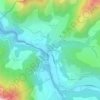 Mappa topografica Le Motty, altitudine, rilievo