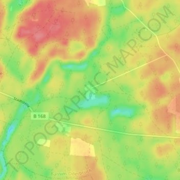 Mappa topografica Blumenthal, altitudine, rilievo