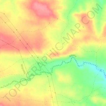 Mappa topografica Cabezo María, altitudine, rilievo