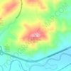 Mappa topografica Cozzo Santa Chiara, altitudine, rilievo