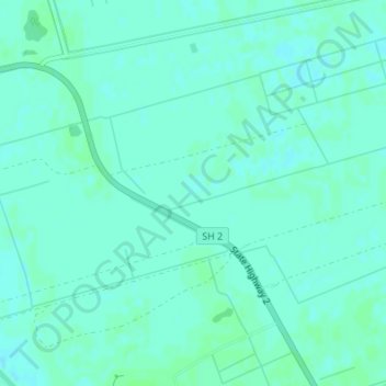Mappa topografica Hauraki Plains, altitudine, rilievo