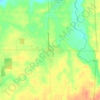 Mappa topografica Steuben, altitudine, rilievo