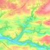 Mappa topografica Le Reunic, altitudine, rilievo