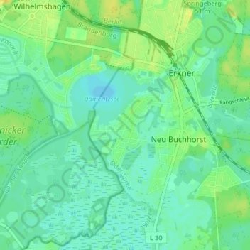 Mappa topografica Neuseeland, altitudine, rilievo