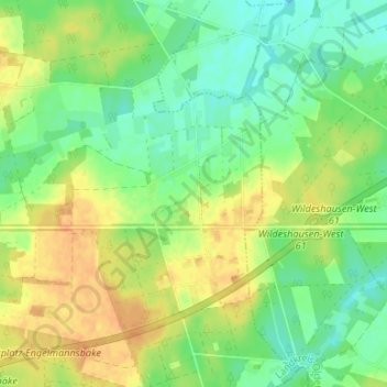 Mappa topografica Steinloge, altitudine, rilievo