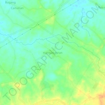 Mappa topografica Hambabauran, altitudine, rilievo