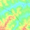 Mappa topografica Kiokee, altitudine, rilievo