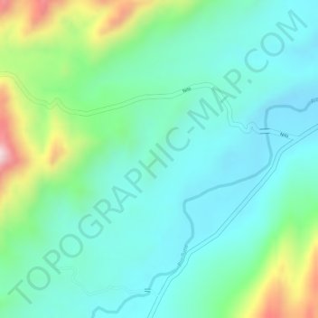 Mappa topografica Nazareth, altitudine, rilievo