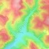 Mappa topografica Les Corcelles, altitudine, rilievo
