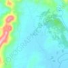 Mappa topografica Bulbulala, altitudine, rilievo