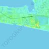 Mappa topografica Gulf Pines, altitudine, rilievo