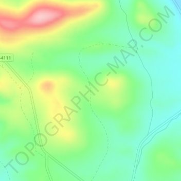 Mappa topografica Collado del Borrico, altitudine, rilievo
