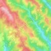Mappa topografica La Poursille, altitudine, rilievo