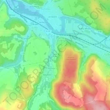 Mappa topografica La Garde de Dieu, altitudine, rilievo